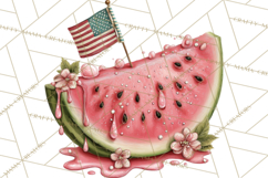 Patriotic Backyard BBQ Clipart and 4th of July Cookout Art Product Image 4