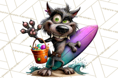 Cute Summerween Beach Monster PNG Clipart Product Image 4
