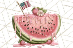 Patriotic Backyard BBQ Clipart and 4th of July Cookout Art Product Image 5