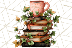 Cozy Chapters Coffee Books Nature Clipart PNG Graphics Product Image 5