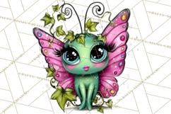 Cute Butterfly Characters Clipart, Spring Png Product Image 5