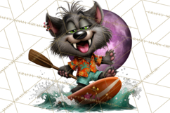 Cute Summerween Beach Monster PNG Clipart Product Image 5