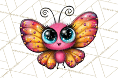 Cute Butterfly Characters Clipart, Spring Png Product Image 2