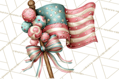 Patriotic Backyard BBQ Clipart and 4th of July Cookout Art Product Image 2