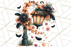Gothic Fall Clipart PNG Dark Autumn Illustrations Product Image 3