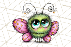 Cute Butterfly Characters Clipart, Spring Png Product Image 3