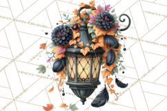 Gothic Fall Clipart PNG Dark Autumn Illustrations Product Image 4