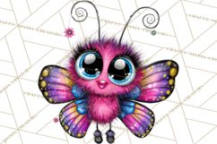 Cute Butterfly Characters Clipart, Spring Png Product Image 5