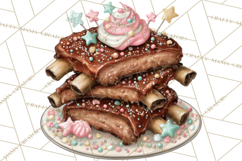 Patriotic Backyard BBQ Clipart and 4th of July Cookout Art Product Image 2