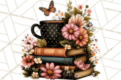 Cozy Chapters Coffee Books Nature Clipart PNG Graphics Product Image 2