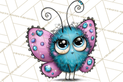 Cute Butterfly Characters Clipart, Spring Png Product Image 2
