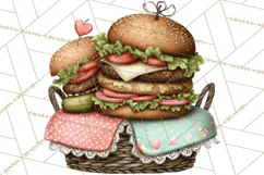 Patriotic Backyard BBQ Clipart and 4th of July Cookout Art Product Image 3