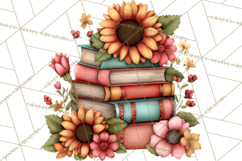 Cozy Chapters Coffee Books Nature Clipart PNG Graphics Product Image 3