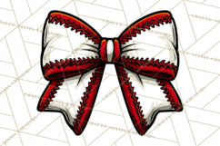 Sports Bows Clipart, Sports Bow PNG, Baseball Png Bow Product Image 4