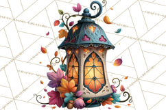Gothic Fall Clipart PNG Dark Autumn Illustrations Product Image 5