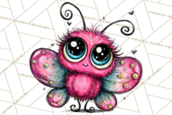 Cute Butterfly Characters Clipart, Spring Png Product Image 4