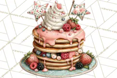 Patriotic Backyard BBQ Clipart and 4th of July Cookout Art Product Image 4