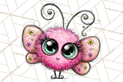Cute Butterfly Characters Clipart, Spring Png Product Image 4