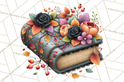 Gothic Fall Clipart PNG Dark Autumn Illustrations Product Image 5