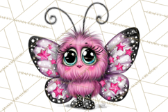 Cute Butterfly Characters Clipart, Spring Png Product Image 5