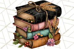 Cozy Chapters Coffee Books Nature Clipart PNG Graphics Product Image 2