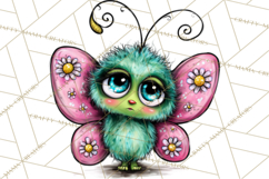 Cute Butterfly Characters Clipart, Spring Png Product Image 2