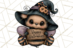Cute Halloween Insects Clipart PNG Product Image 3