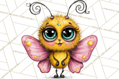 Cute Butterfly Characters Clipart, Spring Png Product Image 3