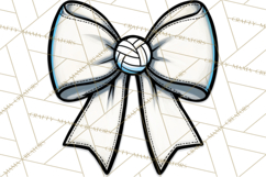 Sports Bows Clipart, Sports Bow PNG, Volleyball Bow Png Product Image 3