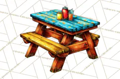 Summer BBQ Beer & Grilling Clipart, Barbecue Png Files Product Image 4