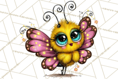 Cute Butterfly Characters Clipart, Spring Png Product Image 4