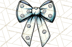 Sports Bows Clipart, Sports Bow PNG, Volleyball Bow Png Product Image 4
