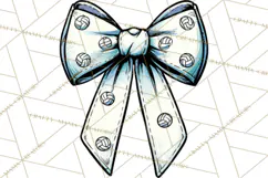 Sports Bows Clipart, Sports Bow PNG, Volleyball Bow Png Product Image 4