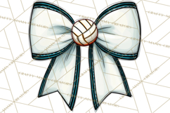 Sports Bows Clipart, Sports Bow PNG, Volleyball Bow Png Product Image 5