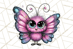 Cute Butterfly Characters Clipart, Spring Png Product Image 5