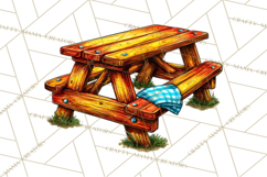 Summer BBQ Beer &amp; Grilling Clipart, Barbecue Png Files Product Image 5