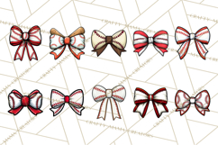 Sports Bows Clipart, Sports Bow PNG, Baseball, Softball Product Image 2