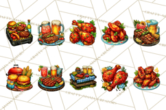 Summer BBQ Beer &amp; Grilling Clipart, Barbecue Png Files Product Image 2