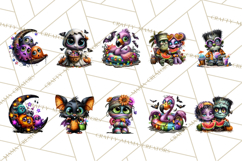 Cute Summerween Beach Monster PNG Clipart Product Image 3