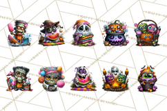 Cute Summerween Beach Monster PNG Clipart Product Image 4