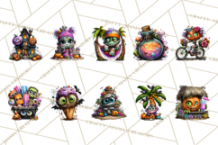 Cute Summerween Beach Monster PNG Clipart Product Image 5