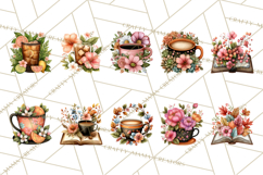 Cozy Chapters Coffee Books Nature Clipart PNG Graphics Product Image 5