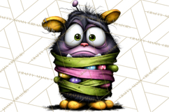 Funny Easter Monsters Clipart, Monster Easter PNG File Product Image 5