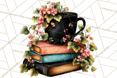 Cozy Chapters Coffee Books Nature Clipart PNG Graphics Product Image 5