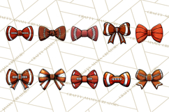 Sports Bows Clipart, Sports Bow PNG, Baseball, Softball Product Image 6