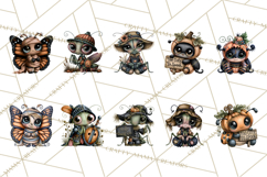Cute Halloween Insects Clipart PNG Product Image 7