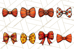 Sports Bows Clipart, Sports Bow PNG, Baseball, Softball Product Image 8