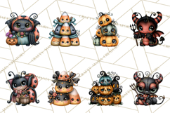 Cute Halloween Insects Clipart PNG Product Image 9