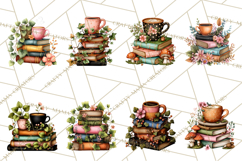 Cozy Chapters Coffee Books Nature Clipart PNG Graphics Product Image 9