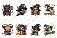 Cute Halloween Insects Clipart PNG Product Image 10